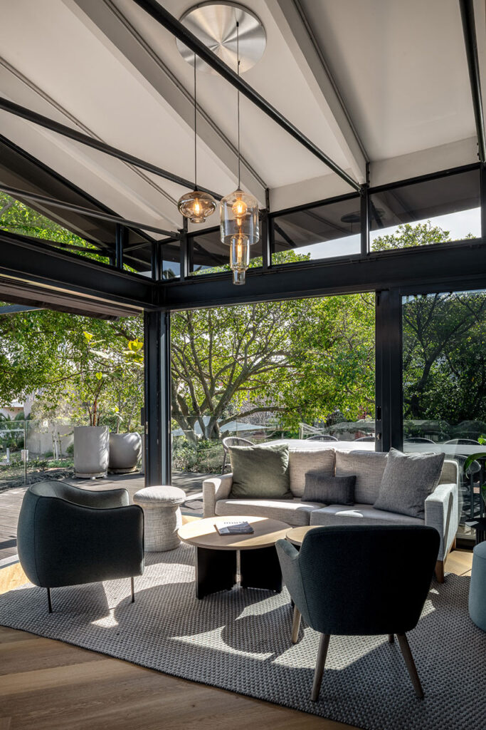 Lounge area with collaborative informal seating in DCL showroom in Cape Town