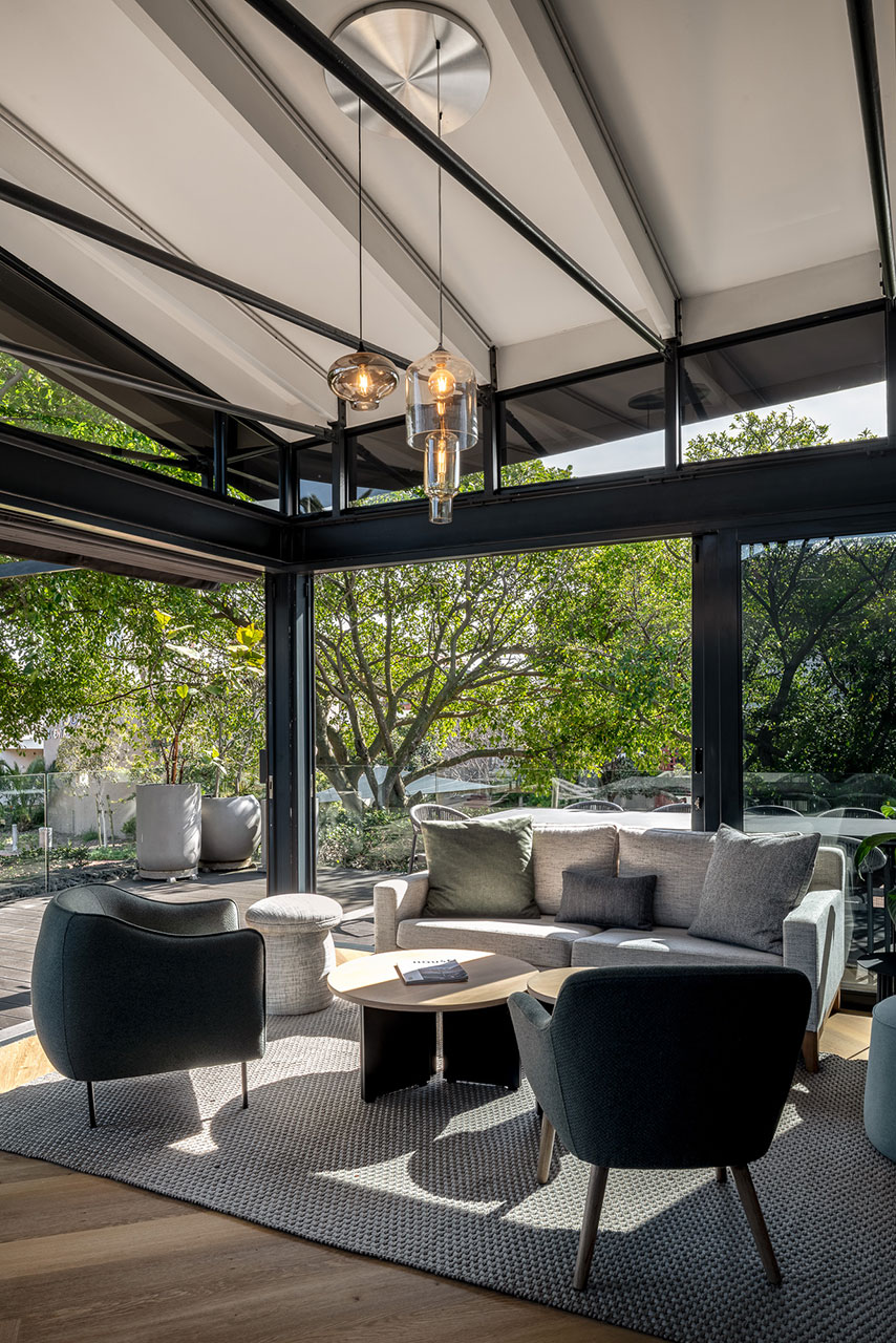 Lounge area with collaborative informal seating in DCL showroom in Cape Town