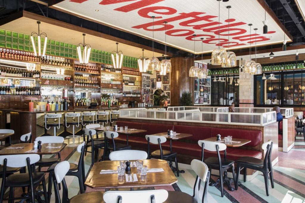 fugazzi rosebank johannesburg restaurant dining area seating