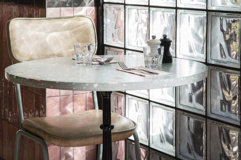 fugazzi rosebank johannesburg restaurant table seating window detail