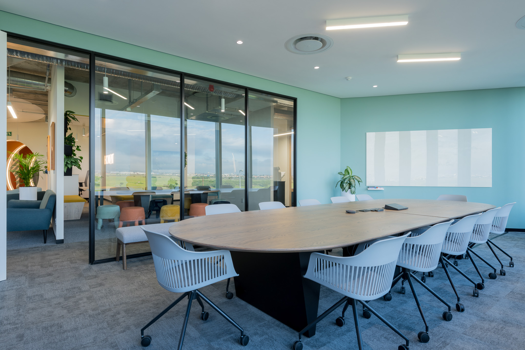 Large boardroom meeting room in Impact office in Cape Town