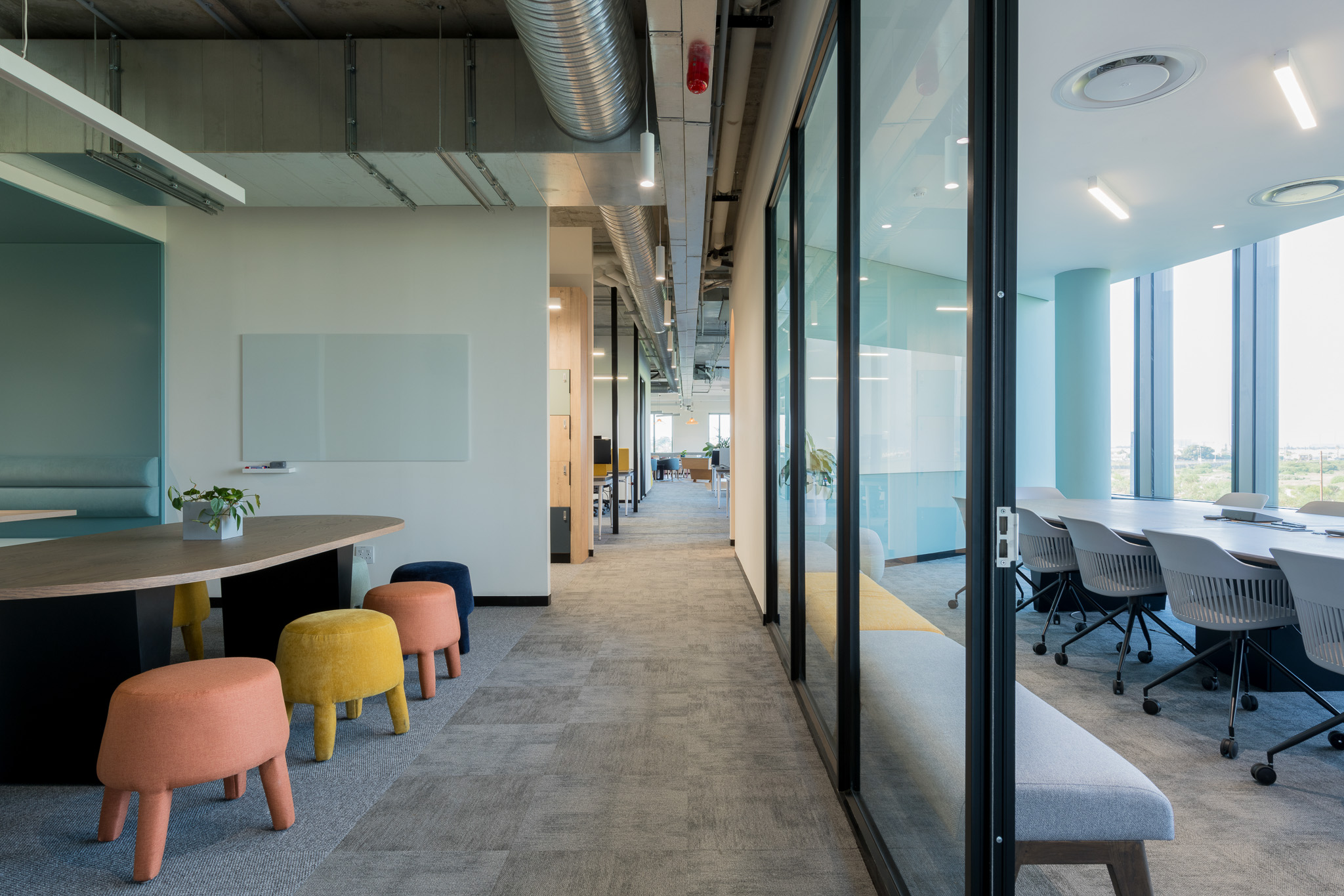 Office passage in Impact workspace in Cape Town