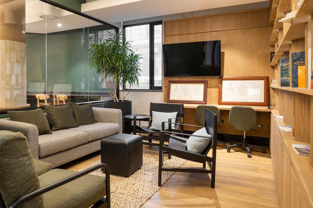 Office desks and chairs in executive workspace in Inspired Evolution office in Cape Town