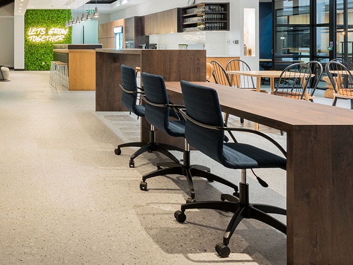 Modern break away seating in Payfast commercial office in Cape Town