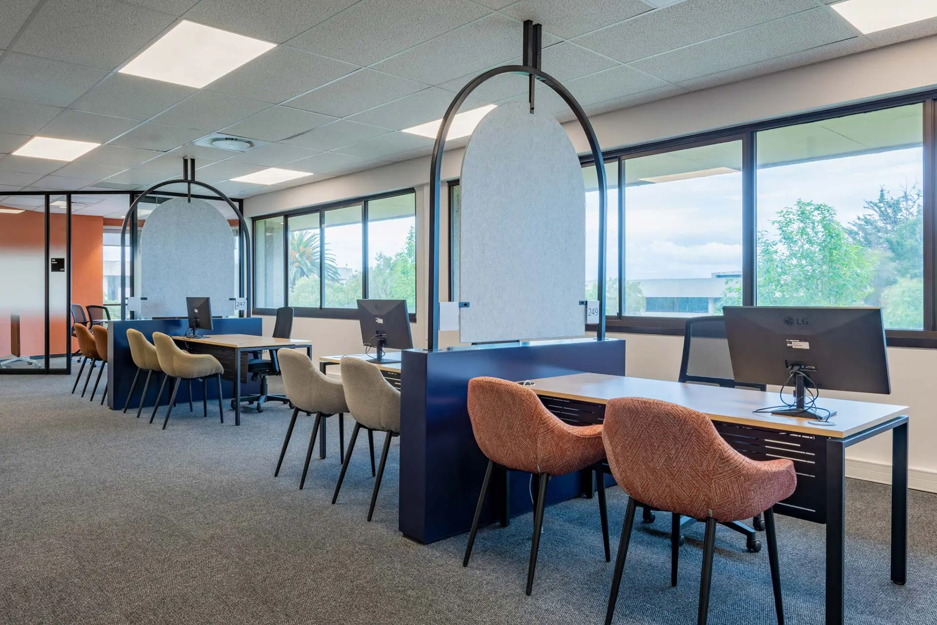 Open meeting layout with desks and chairs for PepsiCo in Cape Town