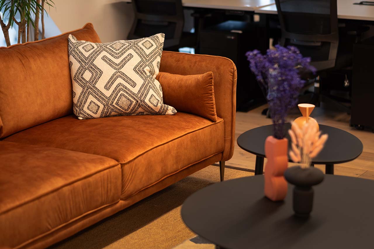 Soft seating area with coffee table for audio streaming client in Cape Town