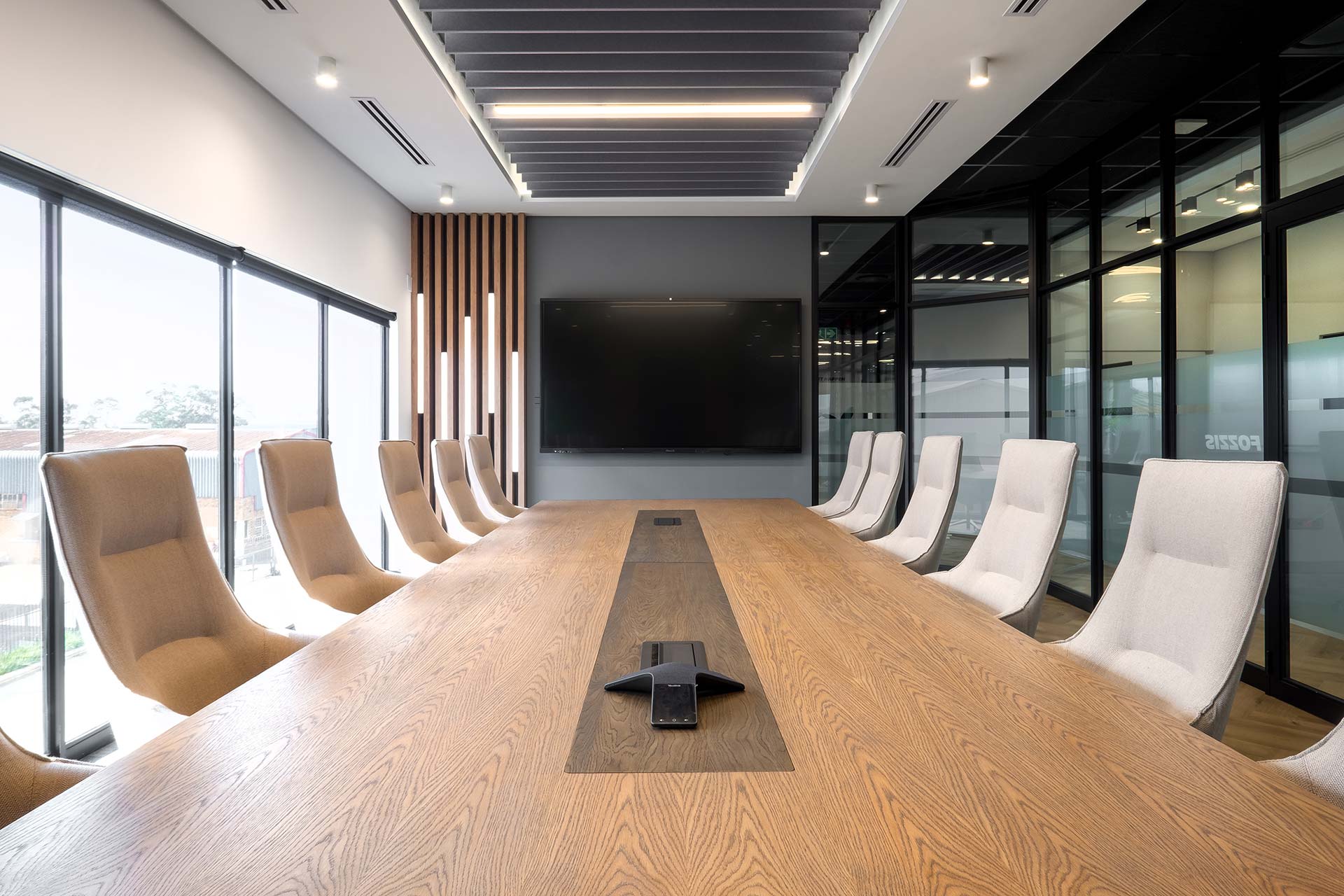 Boardroom with office furniture in Shield Chemicals office in Johannesburg