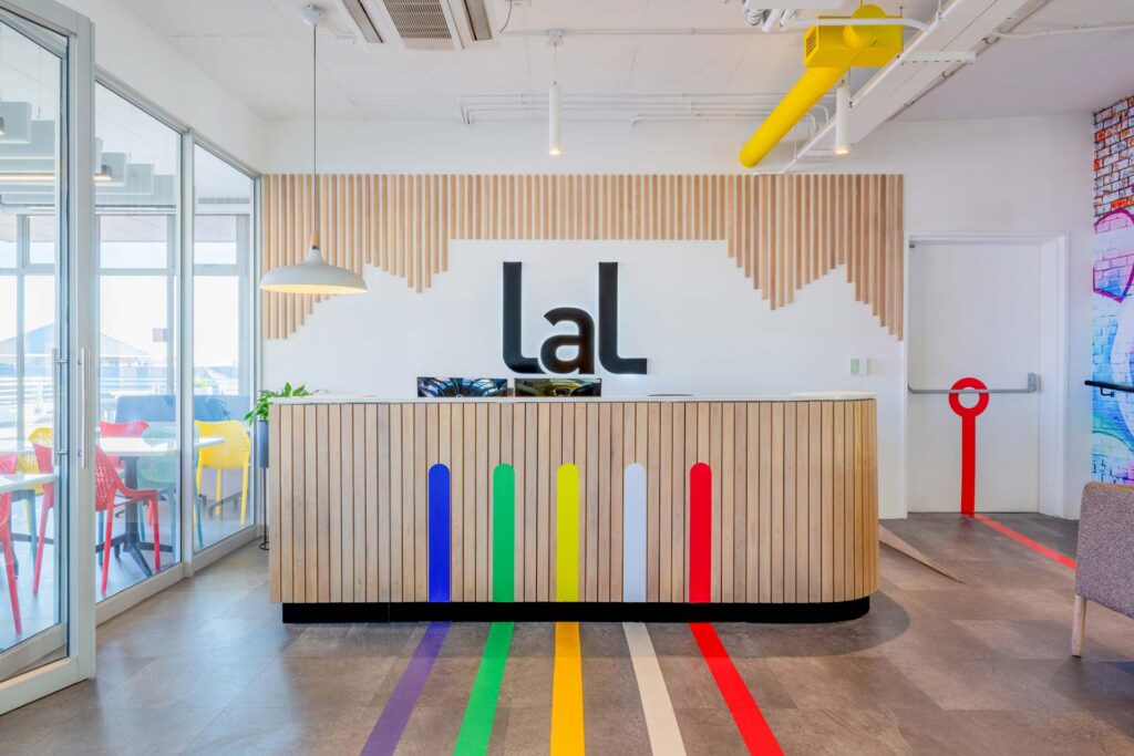 LAL Language School commercial furniture sourcing reception
