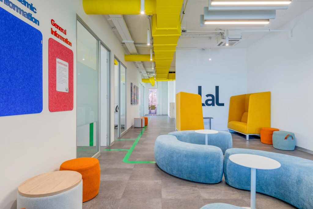 LAL Language School furniture procurement services modular breakaway space