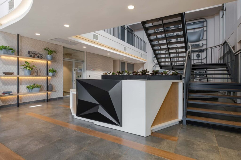 The reception area at MIT Auto Parts in Johannesburg