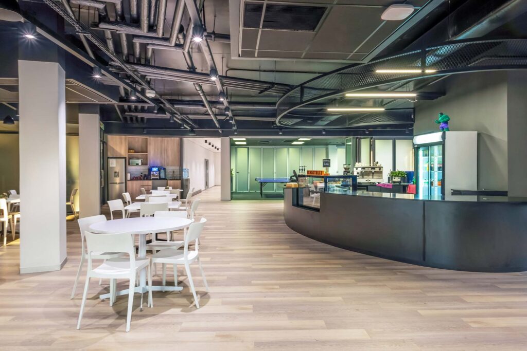 Private software client workspace furnishings