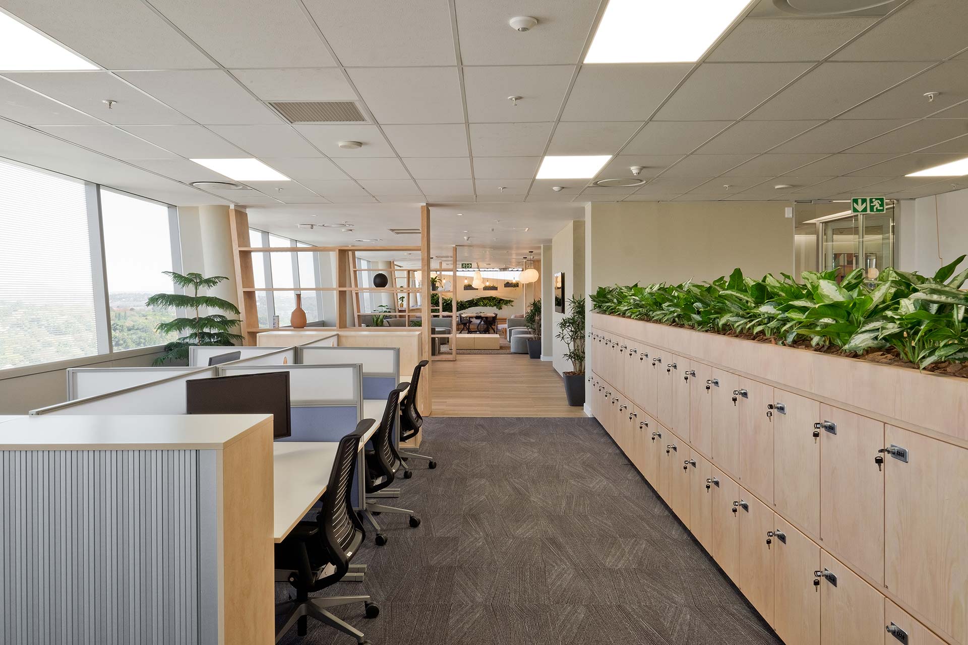 P&G South Africa: Open-plan office desks, chairs, lockers, and accessories (FF&E).
