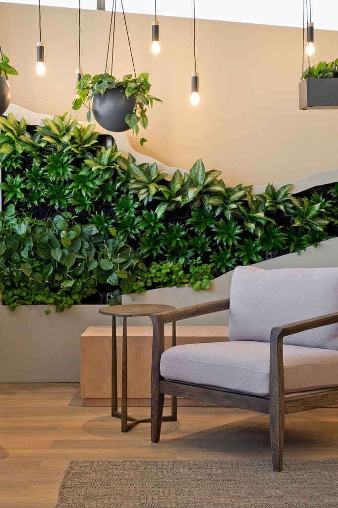 P&G South Africa: Sustainable office furniture solutions, including chairs and side tables.