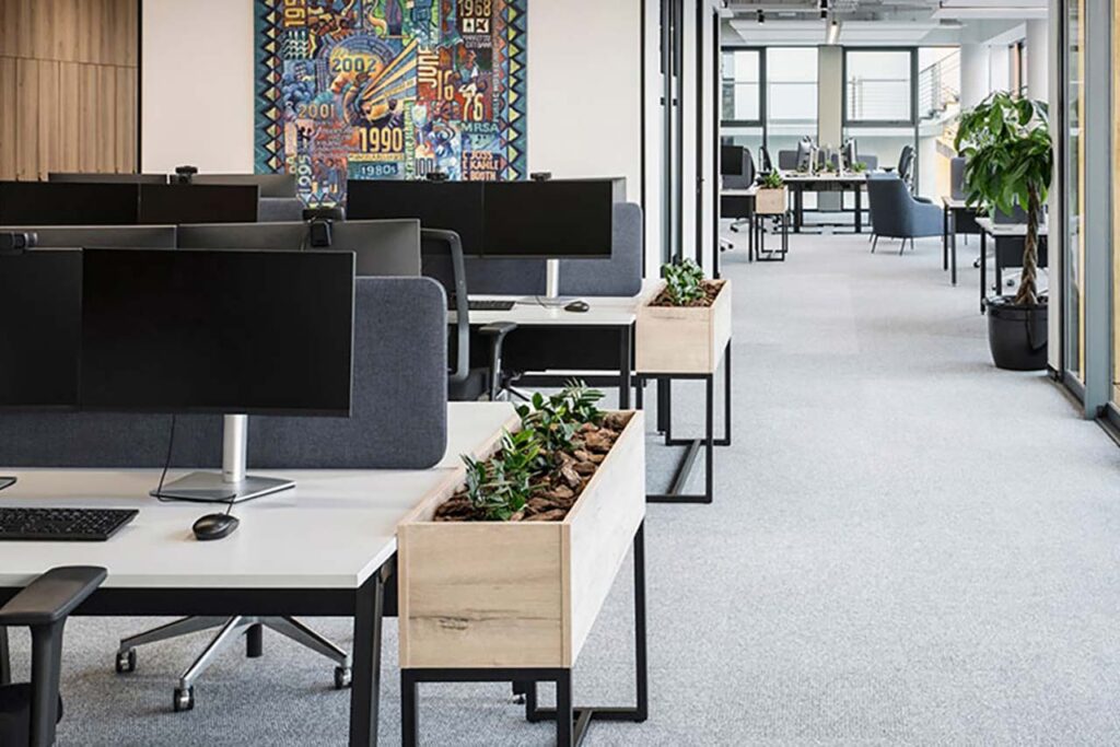 private client insurance office open plan workstationr