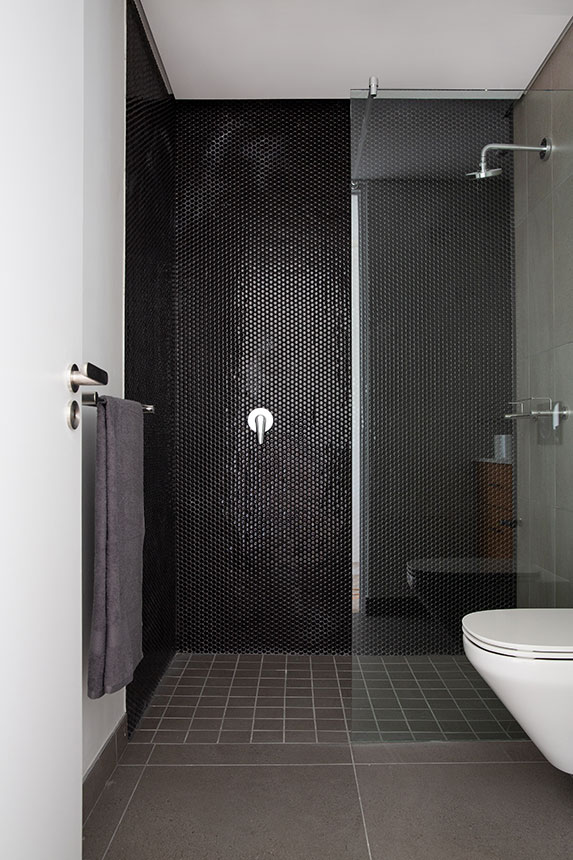 cape quarter apartments residential grey bathroom shower