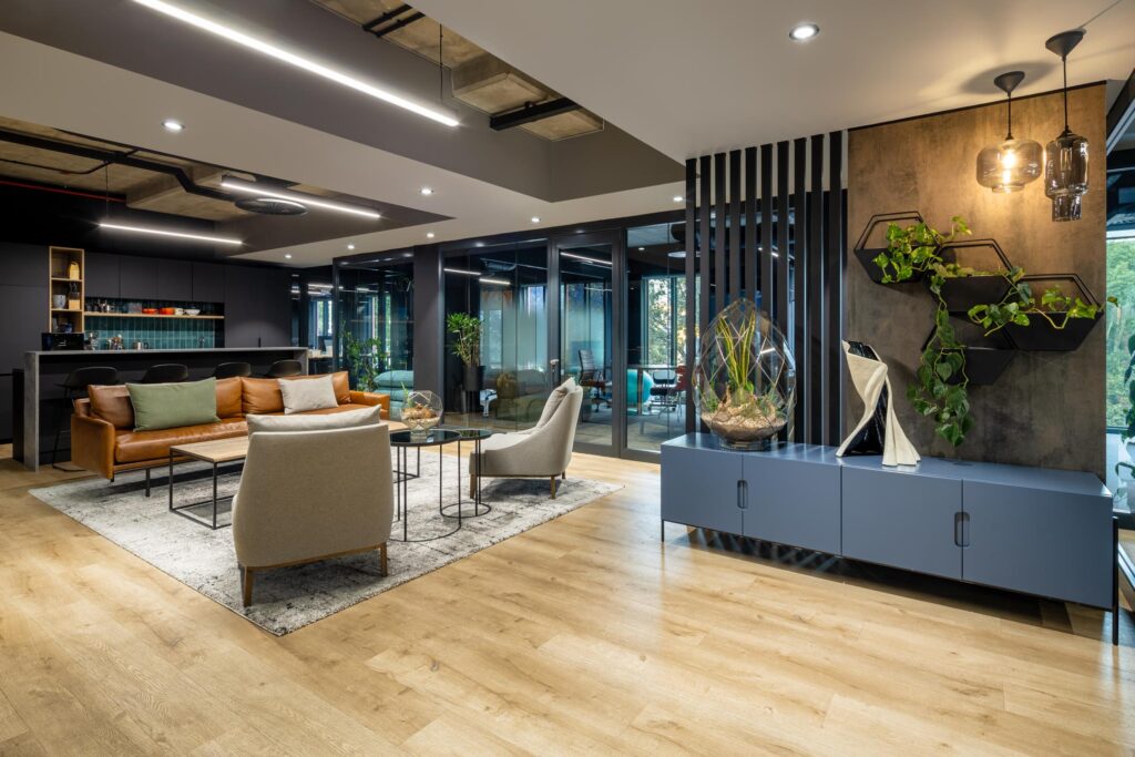 office 102 cape town open plan kitchenette area
