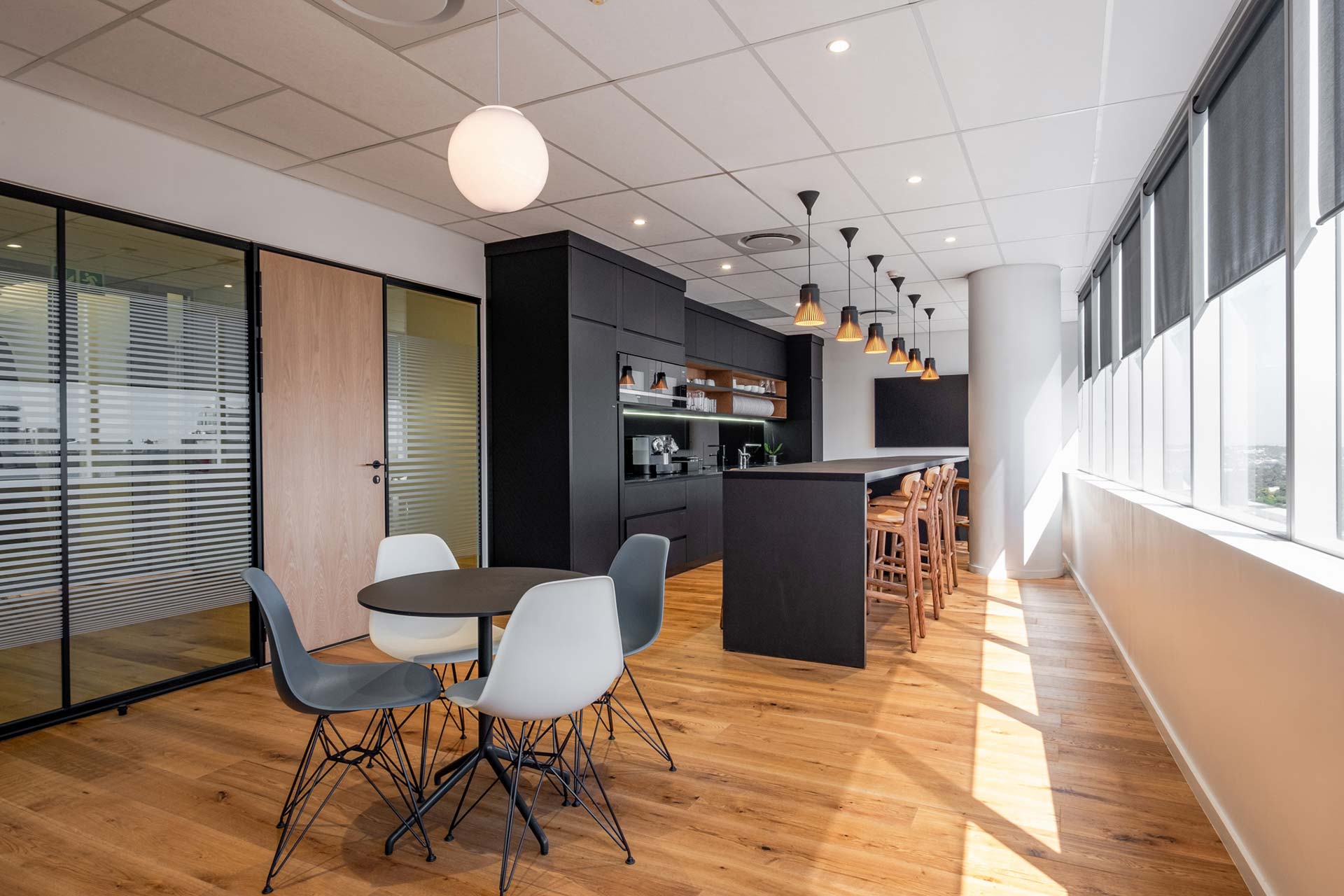 swiss re sandton canteen kitchenette area