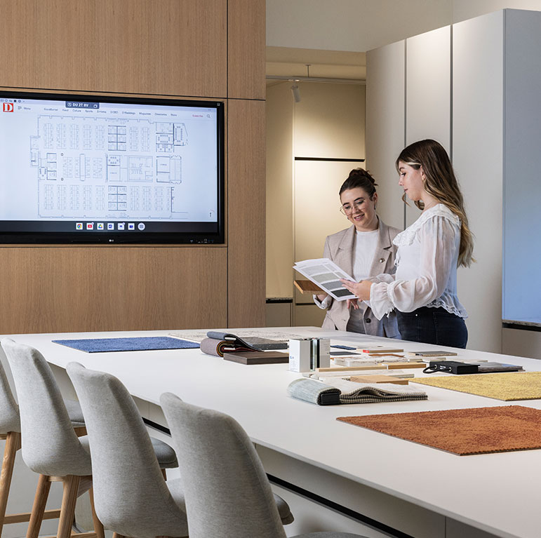 Design colab's process includes a detailed furniture specification