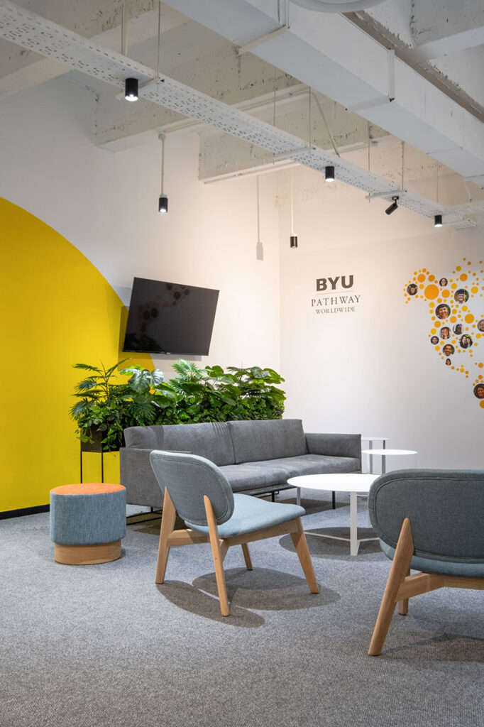 BYU reception waiting area commercial furniture sourcing