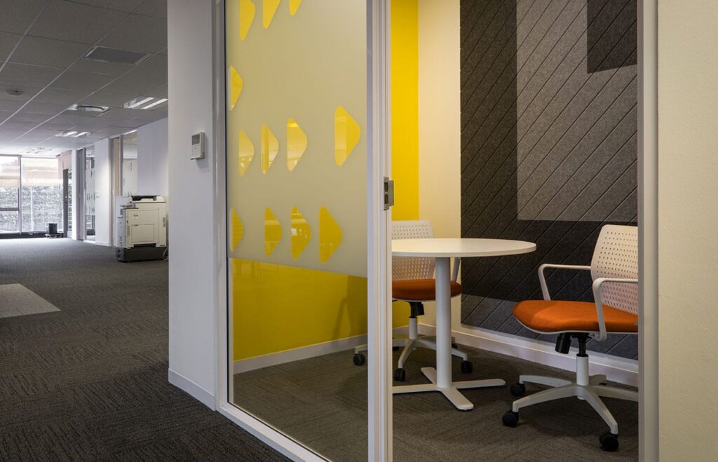 PayJoy Johannesburg office phone room with commercial FF&E furniture and acoustic solutions for private calls
