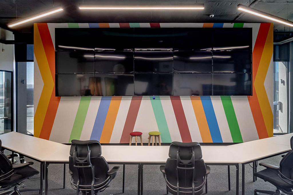 Wonderlabz Cape Town conference room with contemporary seating and meeting chairs, showcasing specialist FF&E procurement