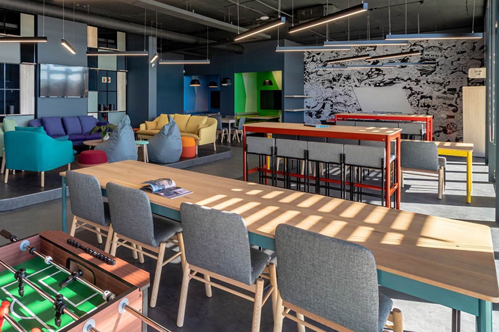 Wonderlabz Cape Town software research canteen with modern commercial seating and comfortable workplace furniture solutions